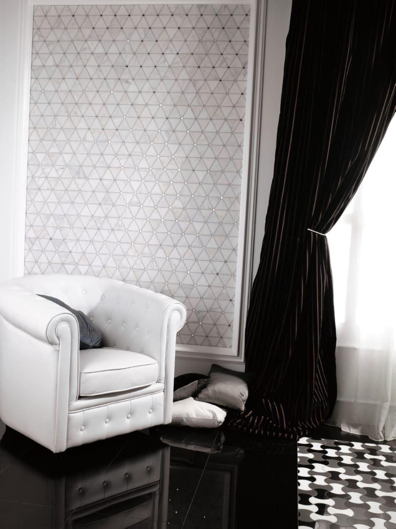 Victorian Diamond Marmara Mirror