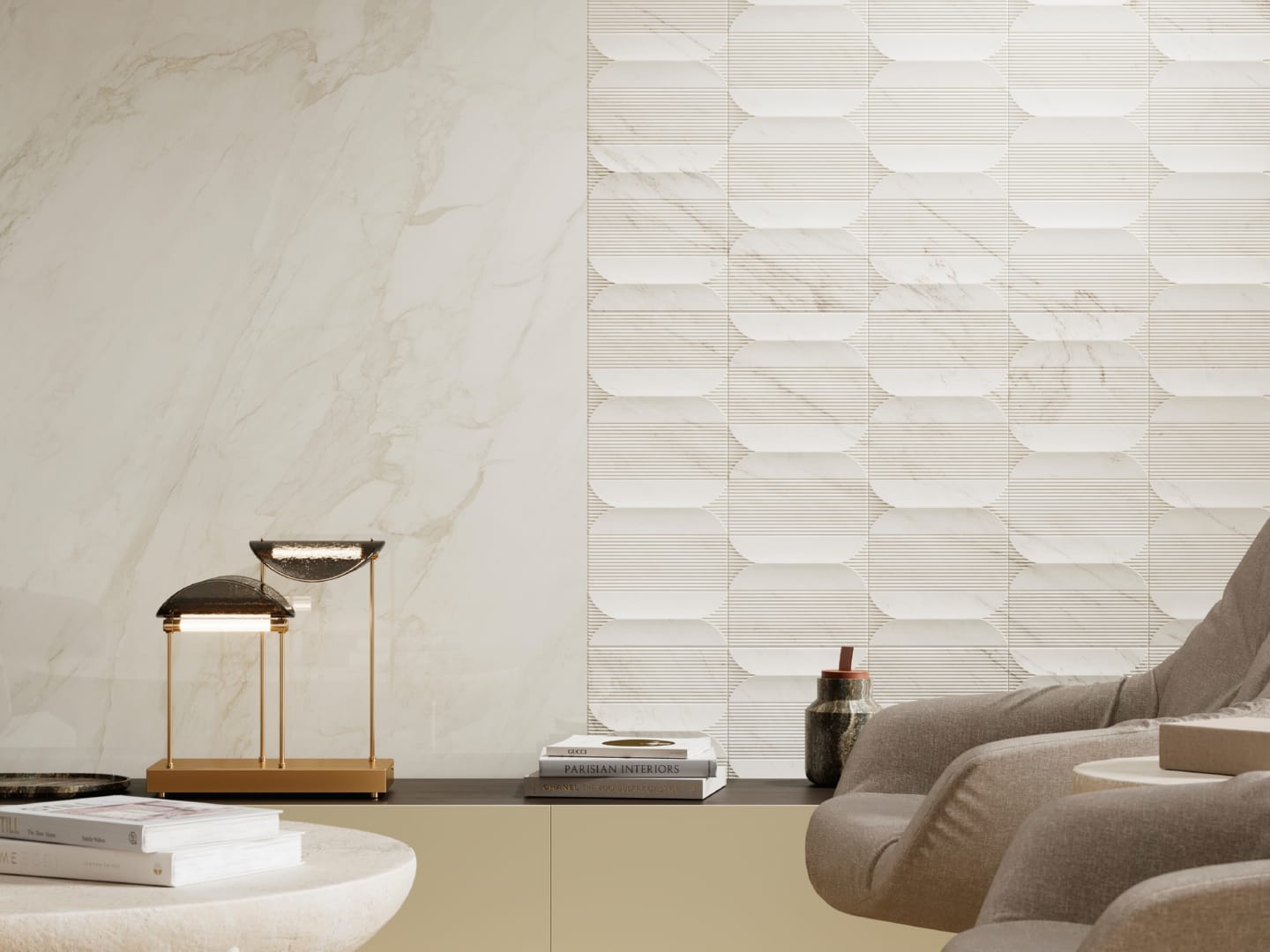 Glem White Deco rect.