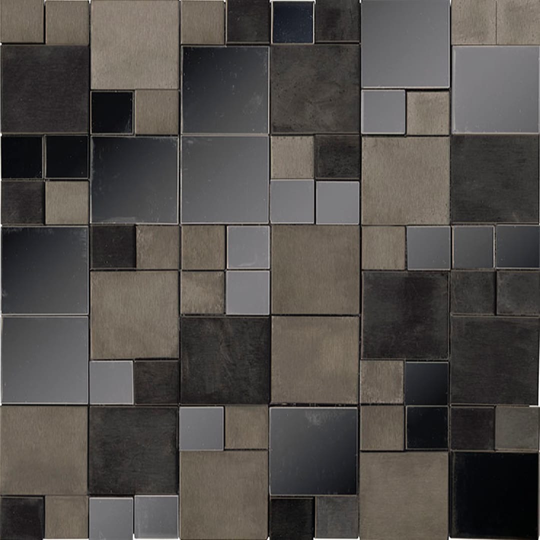 Metal Acero Anthracite Mini 3D Cubes